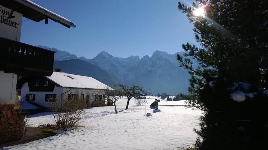 Ferienwohnung für 4 Personen, mit Terrasse im Mittenwald