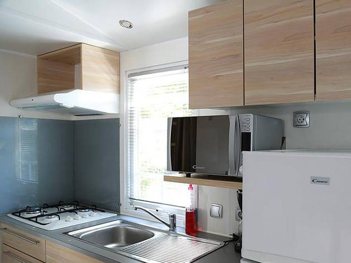 Camping Les Berges du Canal - Mobilheim 8 personen - Mh3 32 m² in Villeneuve-lès-Béziers, Mittelmeerküste (Frankreich)