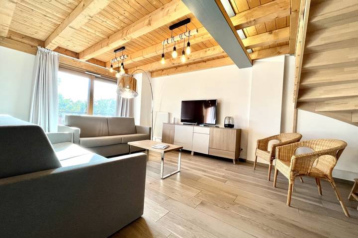 Gîte pour 8 personnes, avec balcon, adapté aux familles à Combloux