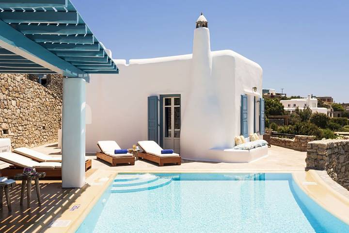Villa für 6 Personen, mit Garten und Terrasse auf Mykonos