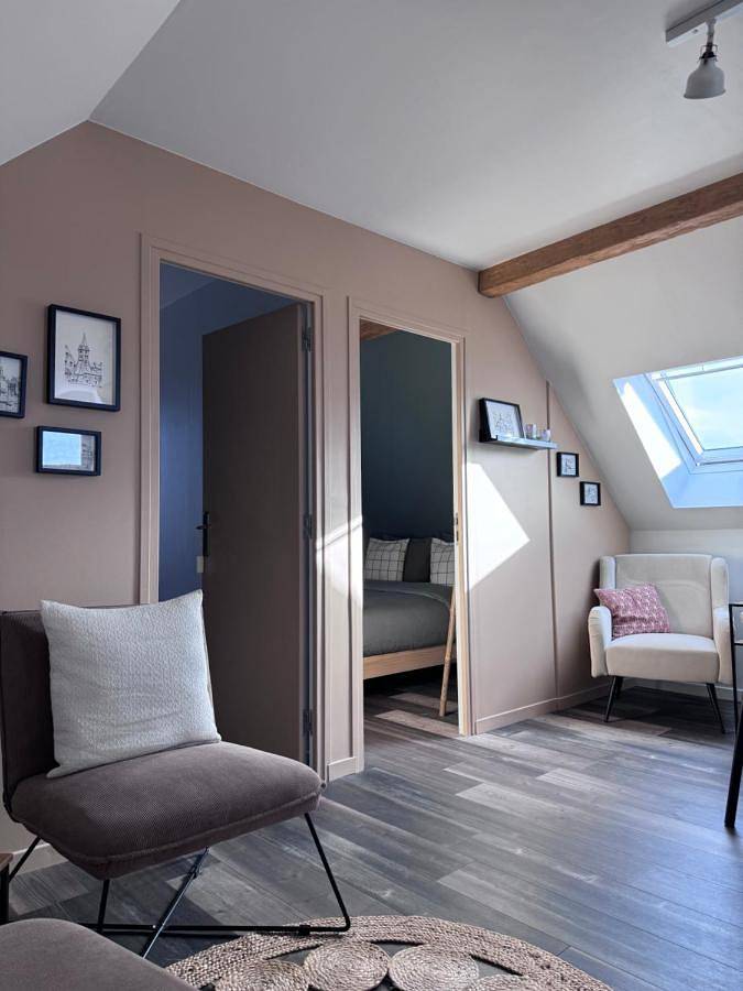 Gîte pour 4 personnes, avec vue à Équemauville
