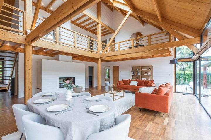 Maison de vacances pour 10 personnes, avec Terrasse ainsi que Jardin et Piscine