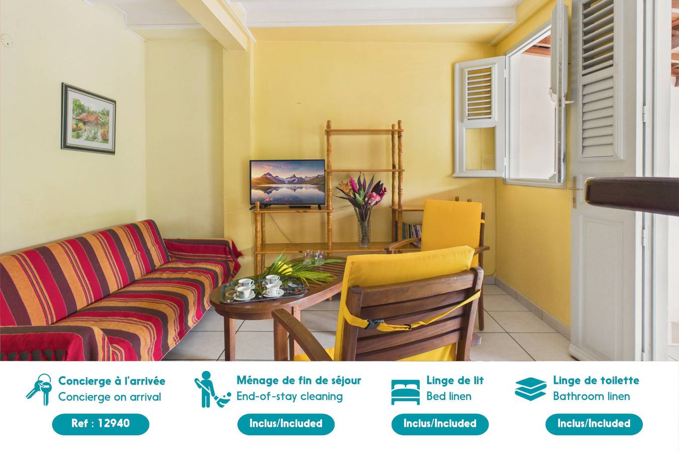 Appartement entier, A 100 m de la mer - Appartement terrasse - 5 pers in Les Anses-d'Arlet, Martinique