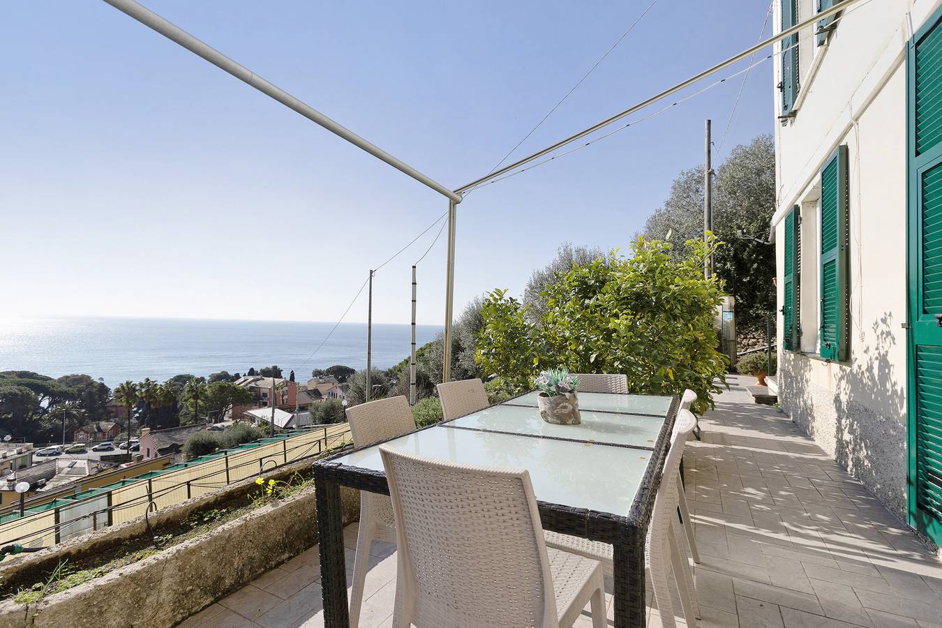 Ganze Wohnung, Ferienwohnung 'Gli Ulivi Di Bogliasco - Ulivi 3' mit Meerblick, Wi-Fi und Klimaanlage in Bogliasco, Ligurische Küste