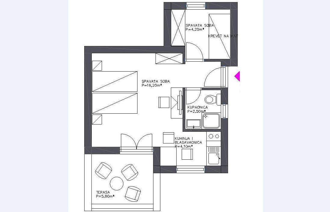 Ganze Wohnung, Amadria Park Sibenik Apartment 2+2 für 4 Personen in Sibenik, Šibenik-Knin