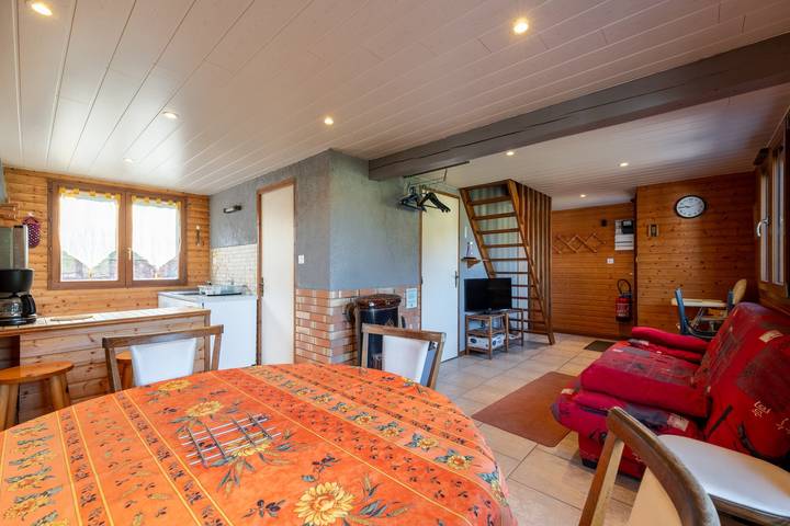 Chalet 'De Montagne' mit Bergblick, privater Terrasse und Wlan in Ventron, Regionaler Naturpark Belchen der Vogesen