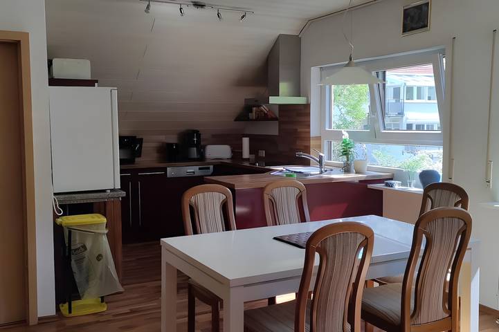 Ganze Wohnung, Wohnung im Grünen unterm Rosenstein mit Bergblick, privater Terrasse und Wlan in Lautern, Heubach