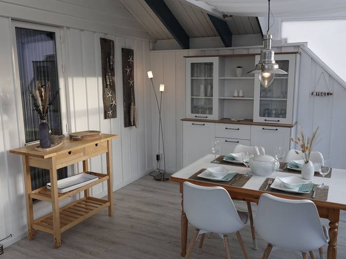 Ferienhaus mit Meerblick für 4 Personen, mit Garten und Terrasse sowie Sauna in Schönhagen