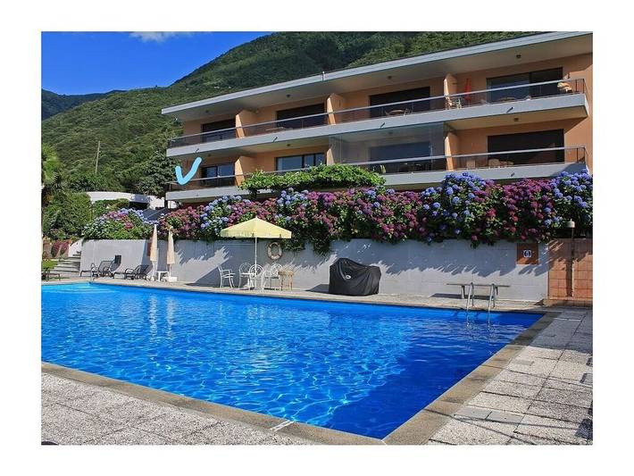 Ferienwohnung für 4 Personen, mit Garten und Balkon sowie Pool und Sauna am Lago Maggiore (Schweiz)
