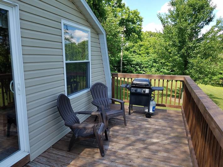 Cabin for 4 people, with yard and terrace in Raystown Lake