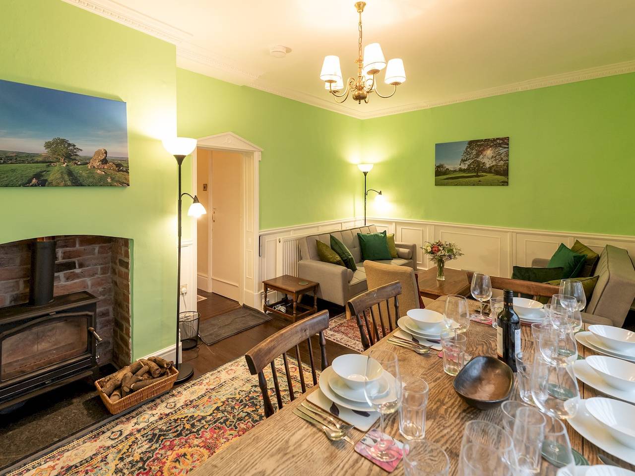 Spacious home, sleeps 9 - walker & cyclist retreat -Pass the Keys in Church Stretton, Shropshire Hills