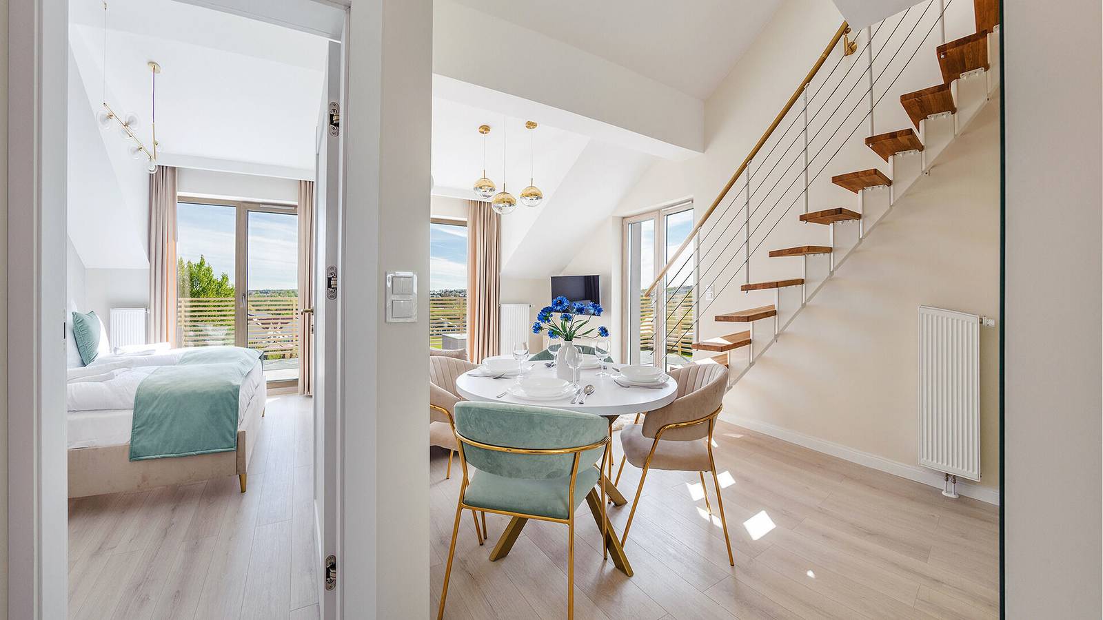 Cały apartament wypoczynkowy, Apartament wakacyjny dla 6 osób z taras in Ustronie Morskie, Baltic Sea Pomerania