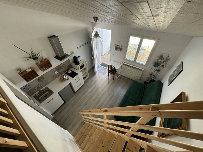 Studio pour 4 personnes, avec terrasse et jardin, animaux acceptés