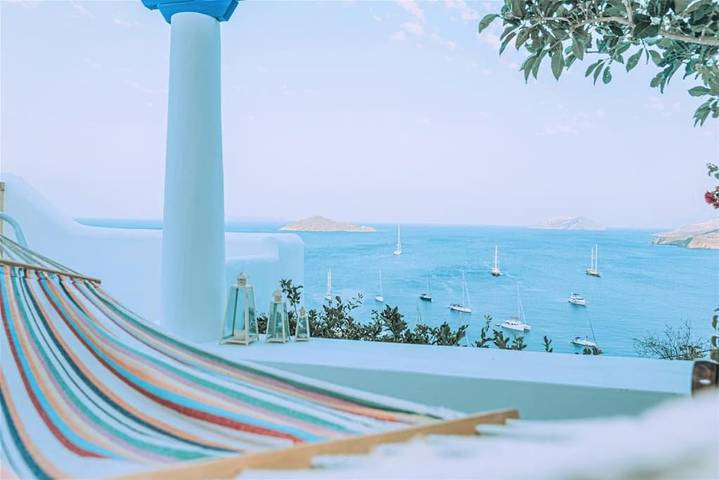 Vakantiehuis voor 7 personen, with Balkon and Terras as well as Tuin and Uitzicht in Didim