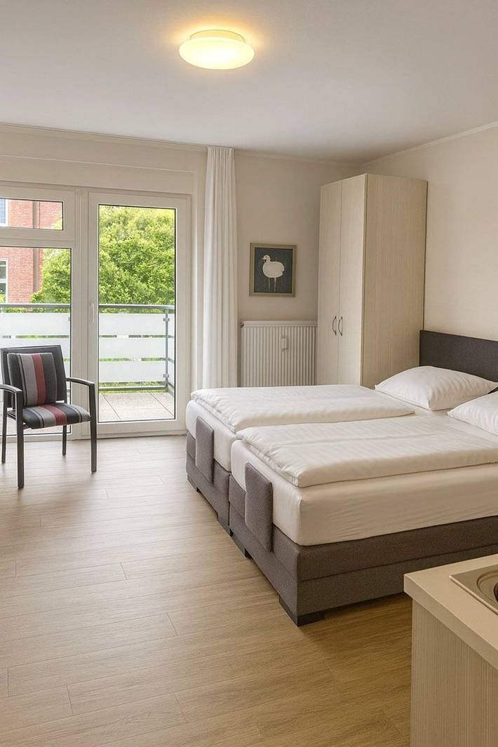 Ferienwohnung für 2 Personen, mit Balkon auf Juist - 4