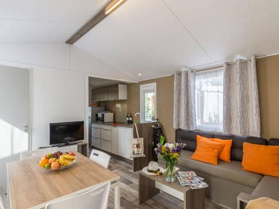 Camping Château du Gibanel - Sea Green By Sunêlia - Mobilheim 4 personen - Cottage Prestige - 2 Zimmer 2 Bäder in Saint-Martial-Entraygues, Tulle und Umgebung