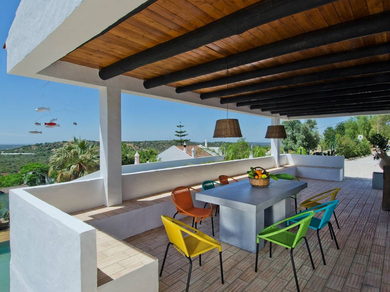 Villa mit Pool und Klima, Meerblick - 8 Pers. in São Bartolomeu de Messines, Faro Distrikt