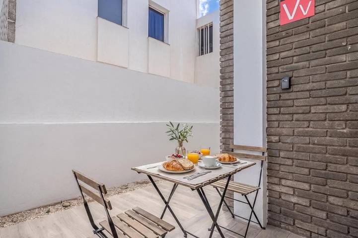 Ferienwohnung für 4 Personen, mit Terrasse und Garten sowie Ausblick in La Garita