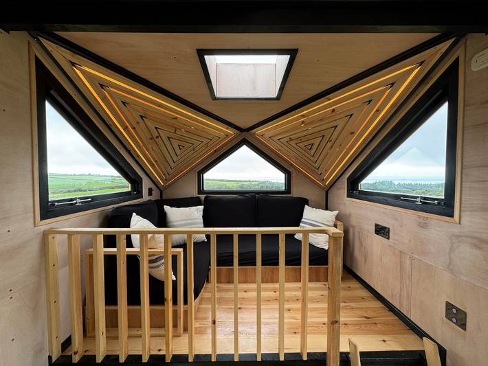 Cabaña de madera para 2 personas, con vistas al mar y jardín, Familias con niños - 1