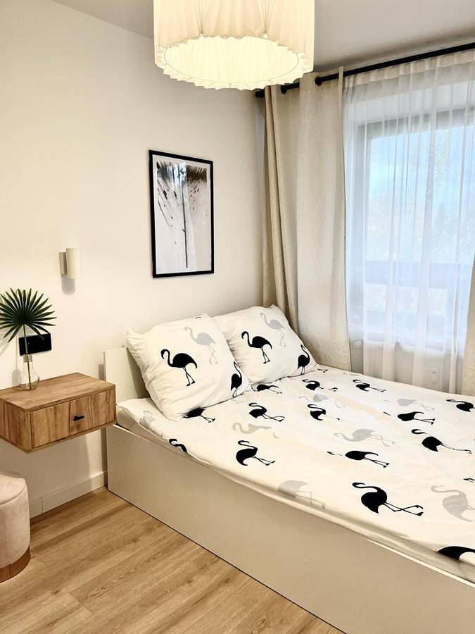 Apartament wakacyjny dla 4 osób, z Taras i Ogród oraz Sauna w Serock
