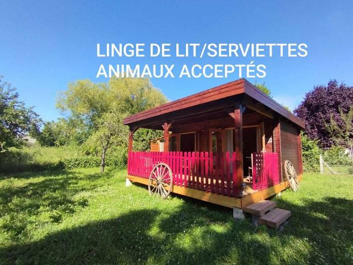 Chalet pour 3 personnes, avec Terrasse et Jardin