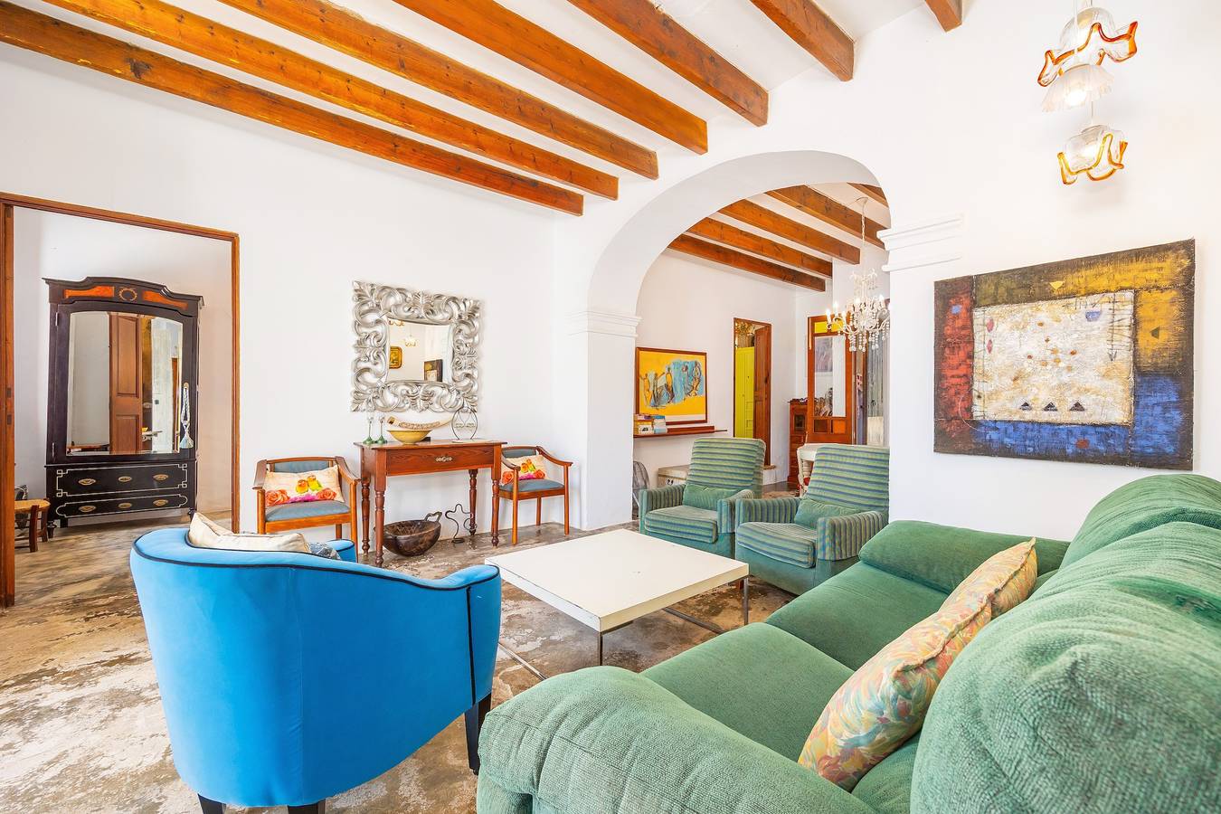 Landhaus 'Manenta' mit Bergblick, privatem Pool und Wlan in Manacor, Mallorca Osten