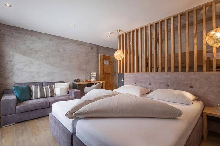 Ferienhaus für 4 Personen, mit Balkon und Garten sowie Sauna