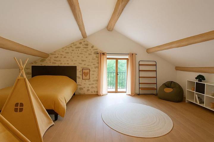 Location de vacances pour 6 personnes, avec vue et balcon, animaux acceptés dans Bains chauds de Saint-Thomas