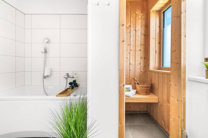 Ferienhaus mit Meerblick für 5 Personen, mit Ausblick und Garten sowie Sauna, mit Haustier in Schlei - 3