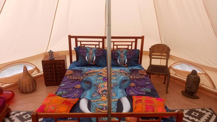 Tente pour 4 personnes, avec vue dans le Morbihan