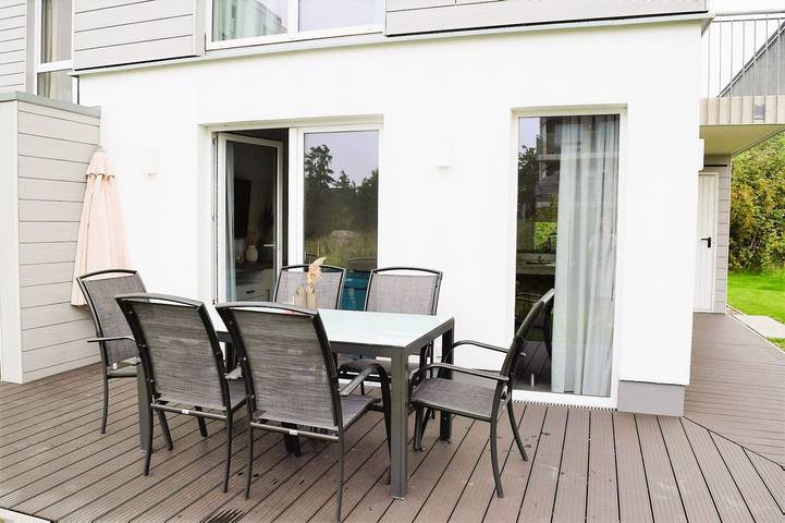 Ferienhaus mit Meerblick für 6 Personen, mit Sauna und Terrasse, mit Haustier in Schillig