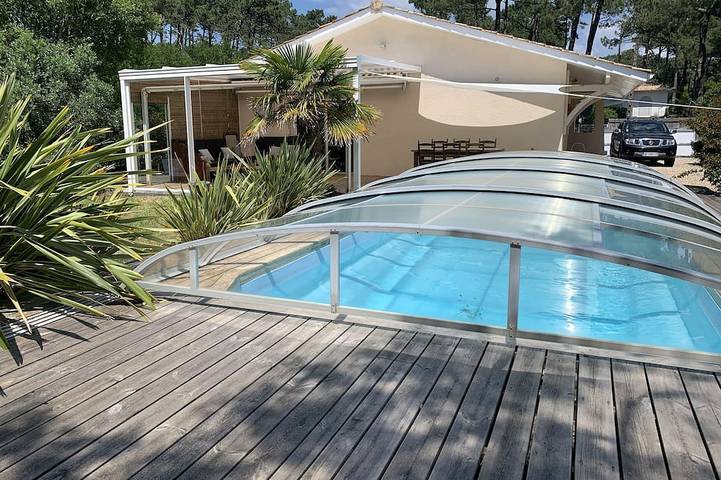 Location de vacances pour 8 personnes, avec jardin, animaux acceptés dans Plage Du Truc Vert Cap Ferret