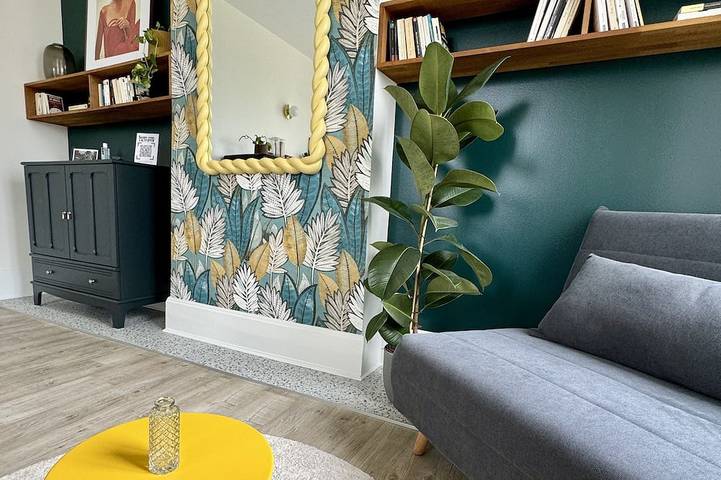 Ganze Wohnung, Waterfront Studio at Gold Beach, Sea View, Private Parking in Asnelles, Côte de Nacre