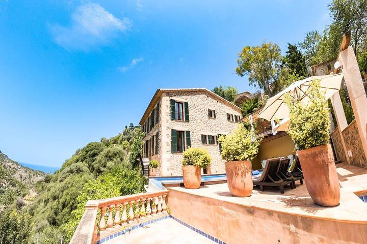 Ganze Wohnung, Ferienwohnung für 8 Personen mit Garten in Deià, Mallorcas Küste