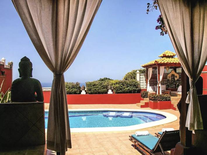 Casa de vacaciones para 6 personas, con piscina y jardín en Las Nieves