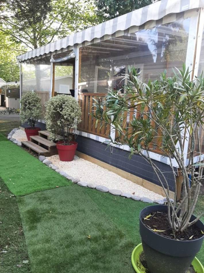 Casa rodante para 8 personas, con jardín en Aquitania