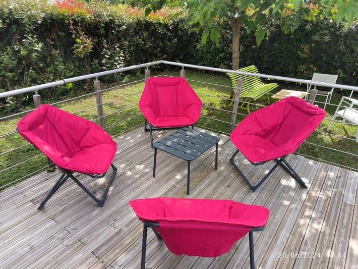 Chalet pour 6 personnes, avec vue et jardin, animaux acceptés dans le Lot-et-Garonne - 4