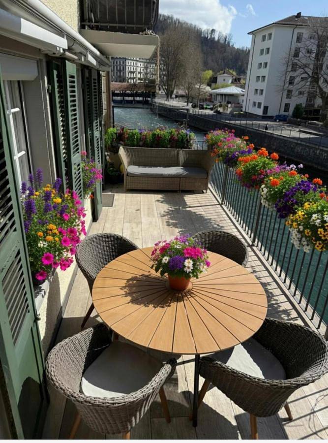 Ferienwohnung für 4 Personen, mit Balkon und Terrasse sowie Ausblick in Thun - 3