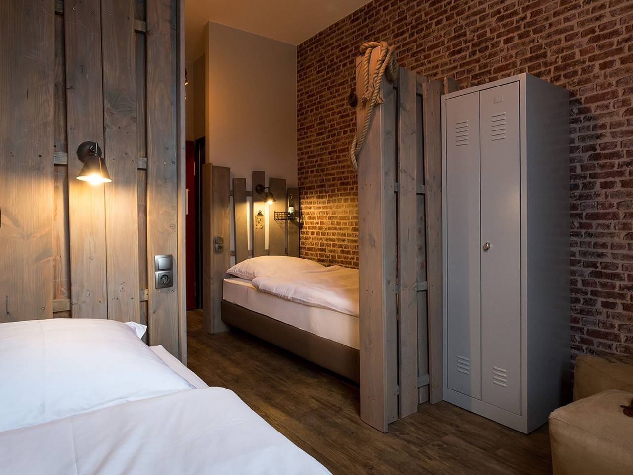 Hostel Heimathafen - Bett im Hostel Vierbettzimmer in Lörrach, Südschwarzwald