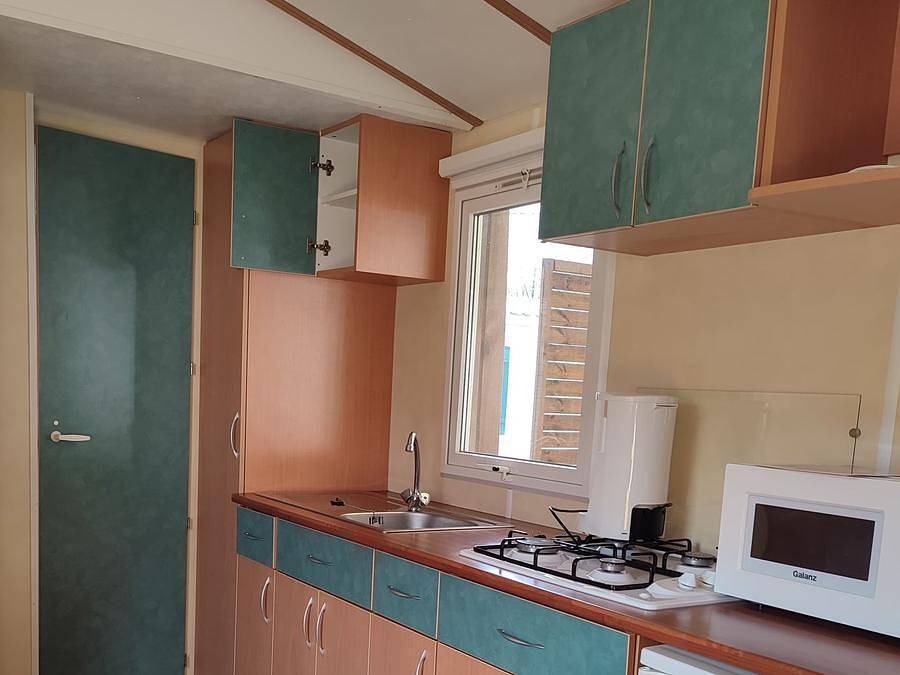 Camping La Vallée - Mobilheim 4 personen - Flieder in Perpezat, Regionaler Naturpark Volcans d'Auvergne