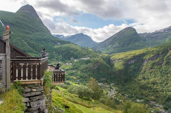 Location de vacances pour 5 personnes, avec jardin et vue, animaux acceptés dans Geiranger - 3