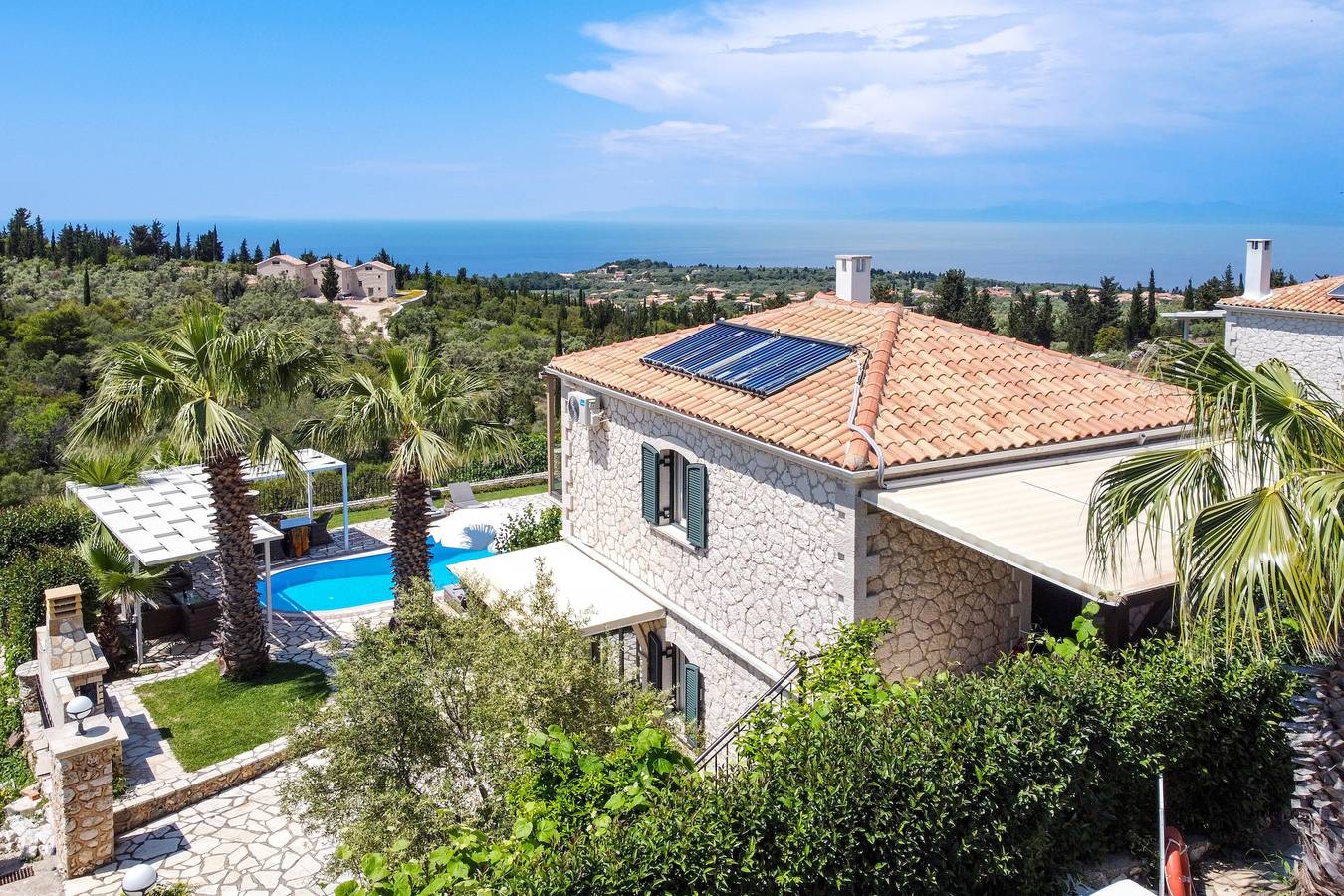 Villa "Thanasis" mit Meerblick, Privatem Pool und Wlan in Griechenland