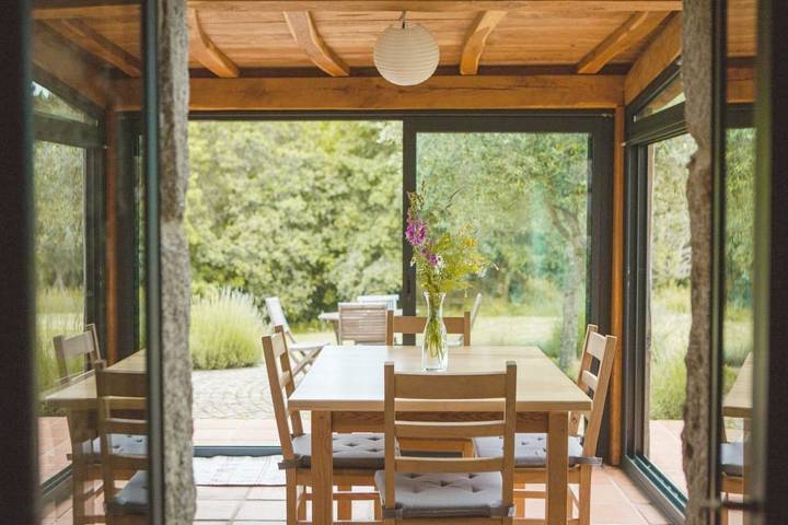 Casa rural para 2 personas, con Terraza además de Jardín y Vistas en Moraña