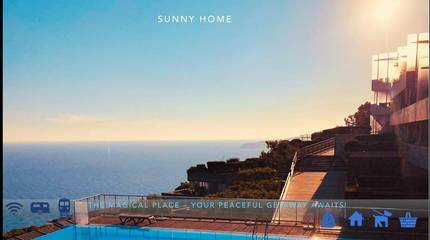 Gîte pour 4 personnes, avec jardin ainsi que piscine et vue à Cap-d'Ail