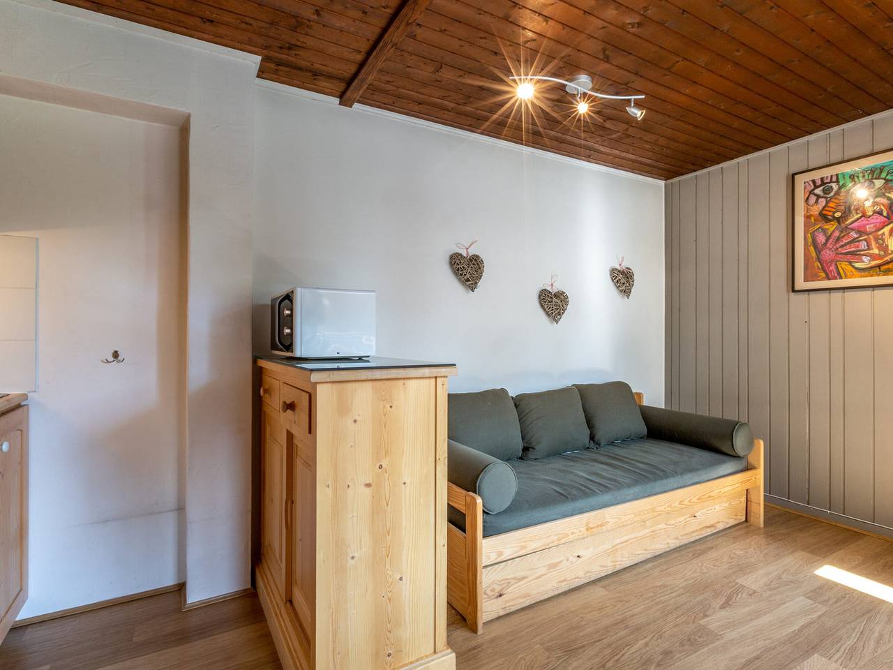 Studio entier, Studio chaleureux au cœur de Val-d'Isère, animaux acceptés in Val-d'Isère, Massif du Ruitor