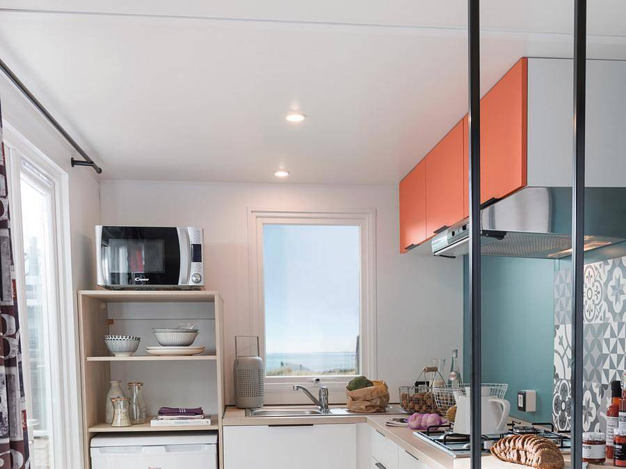 Camping Club Navarrosse Plage 4* - Ms Vacances - Stacaravan 4 personen - Palma Confort Airconditioning in Biscarrosse, Côte d’Argent