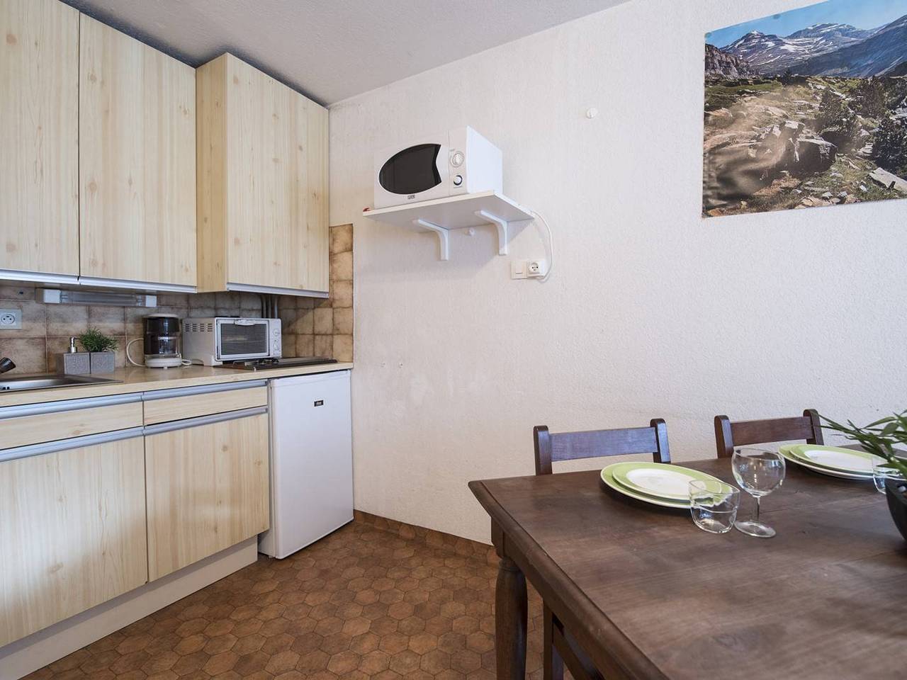 Ganzes Studio, Studio für 4 Pers. mit Parkplatz nahe Zentrum und Seilbahn in Saint-Lary-Soulan, Nationalpark Pyrenäen