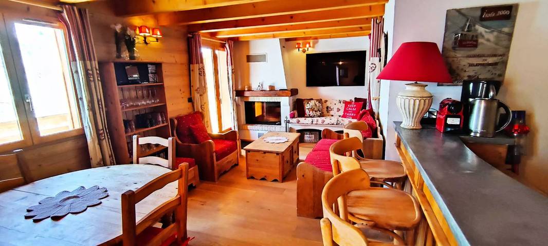 Chalet pour 6 personnes, avec vue à Isola