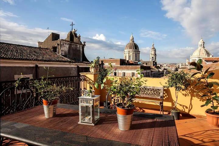 Loft per 4 persone, con terrazza e panorama a Catania