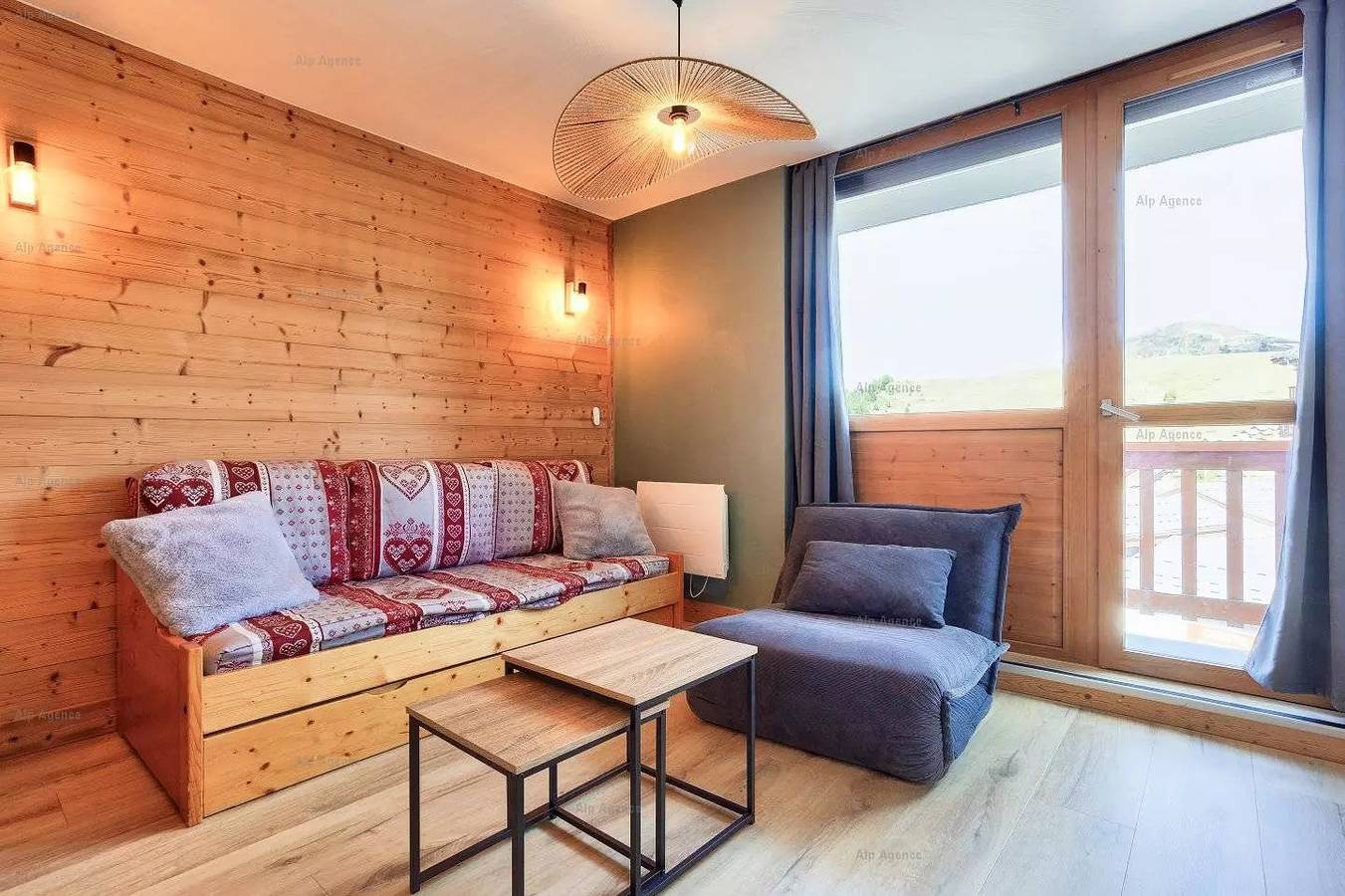 Ganze Wohnung, Ferienwohnung 2 Zimmer + Kabine 6 Pers - Les Hameaux 2 - 211H2 - Plagne Villages in Plagne Villages, La Plagne-Tarentaise
